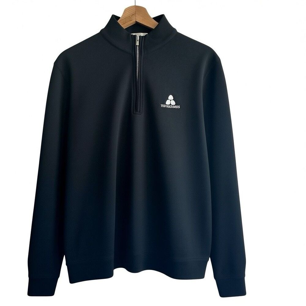 Peter Millar Crown Sport Sweatshirt M Quarter-Zip Performance The Boulders Logo